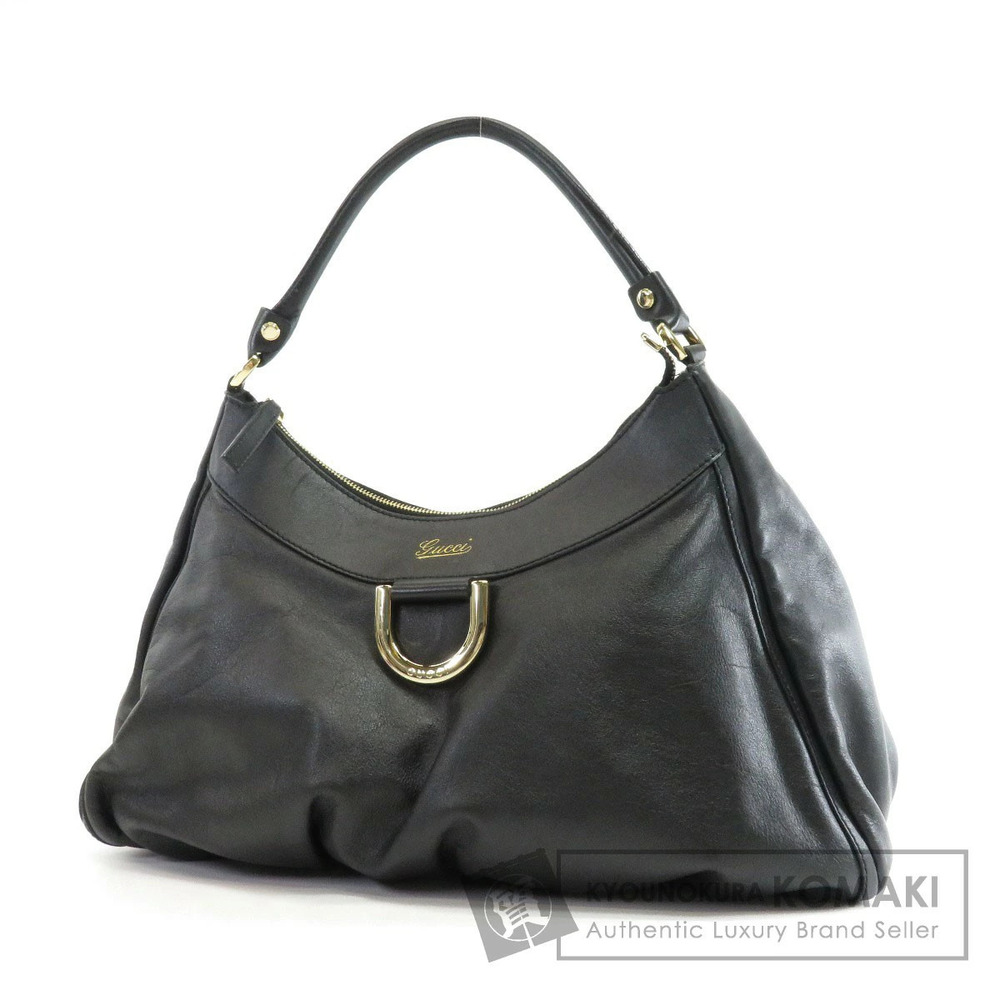 Gucci Abbey D Ring hobo bag black leather